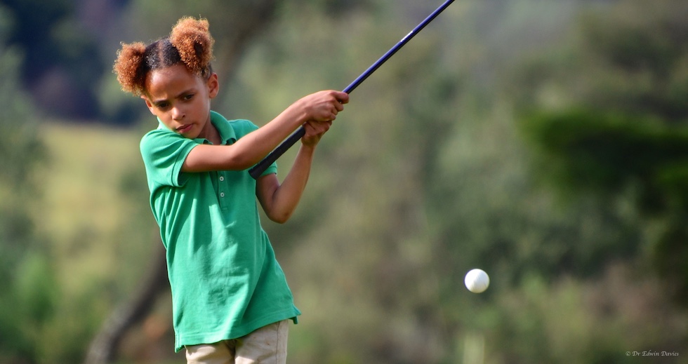 Learning to pitch during golf tuition