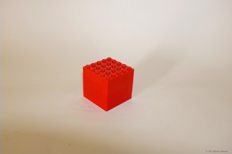 lego trinomial cube building a layer