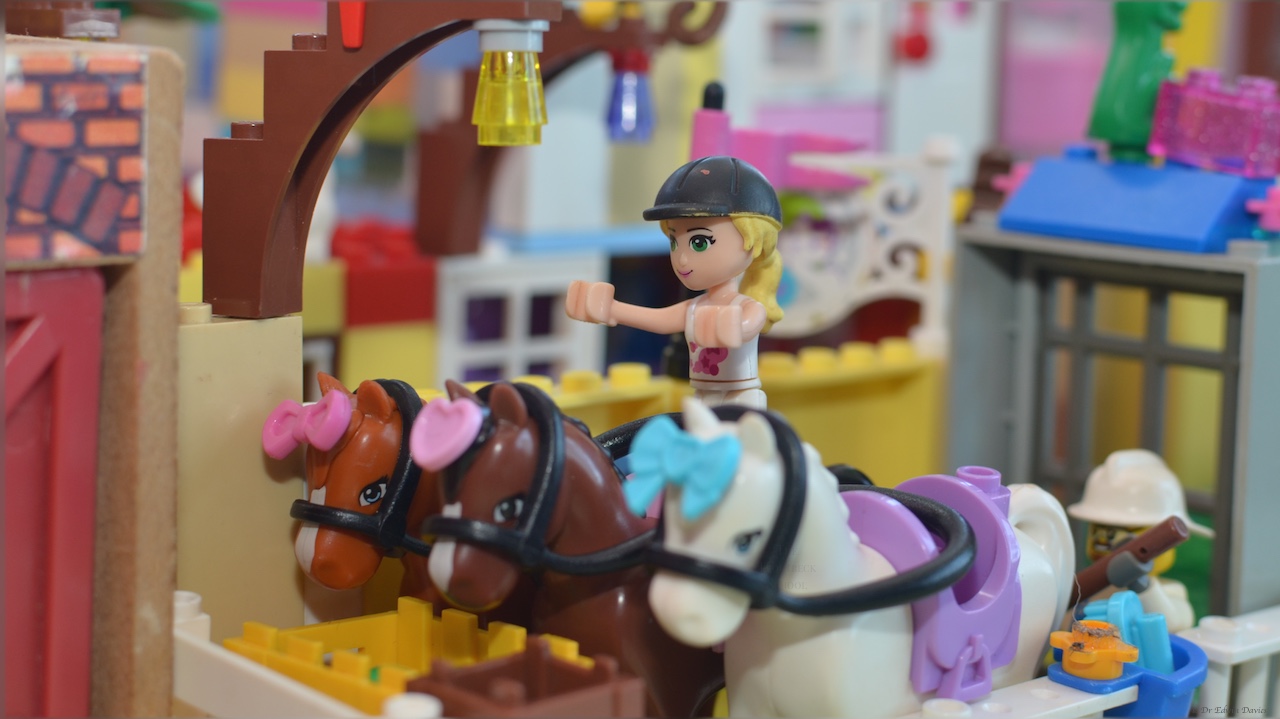 Horses in the Lego stable