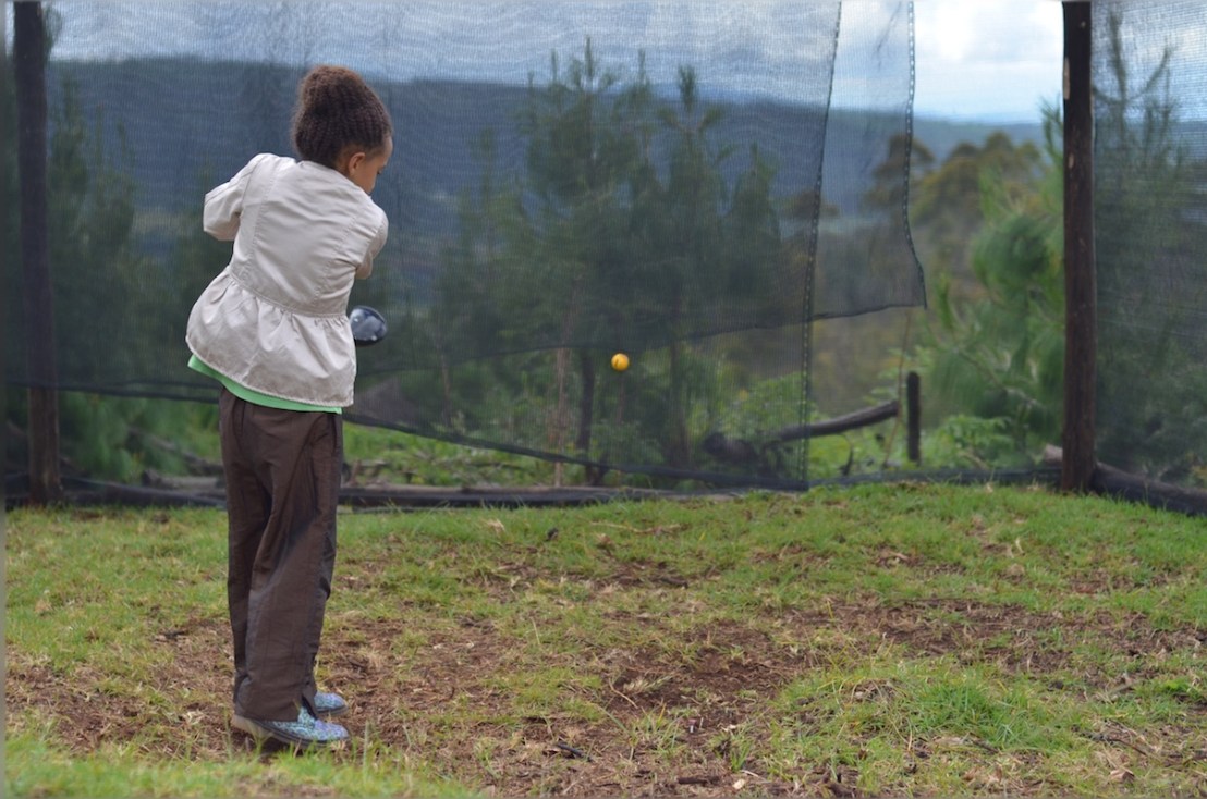 Drives the ball nicely ...