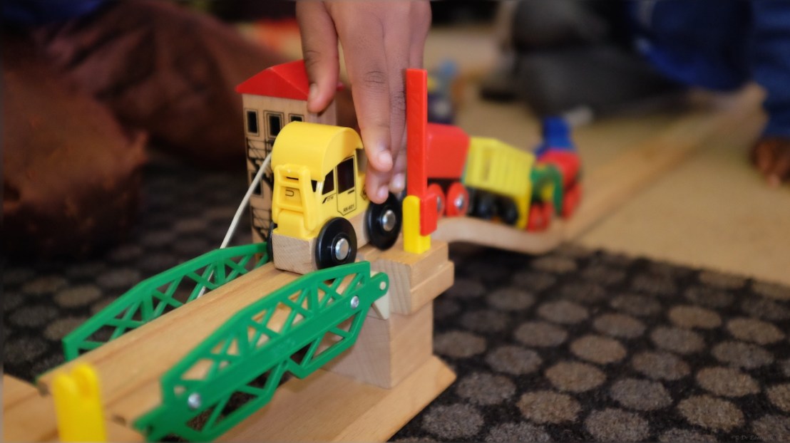 Fun with the Brio train set