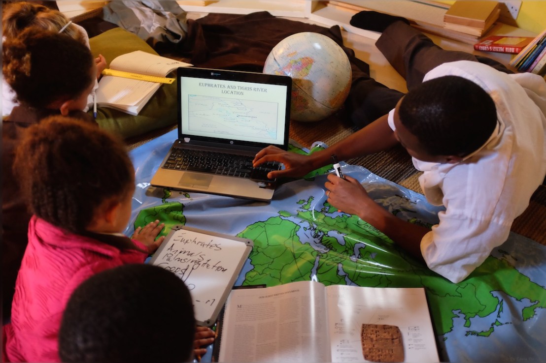 Ancient Sumer located between the Euphrates and Tigris rivers