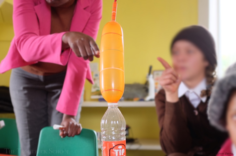 We did it - our carbon dioxide filled balloon!