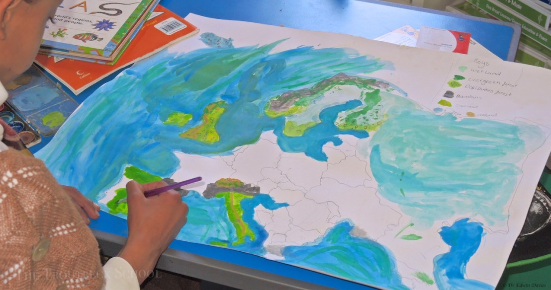 Design your own physical map of Europe!