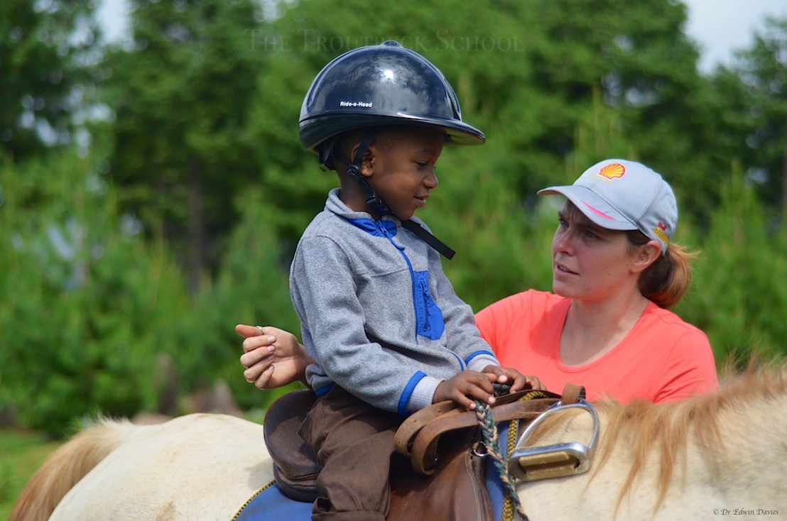 Gaining confidence in the saddle